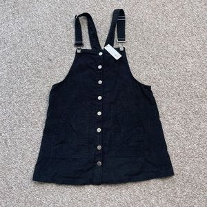 Black corduroy top
